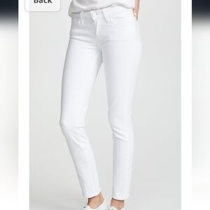 Paige White Skyline Ankle Peg Skinny Jeans Size 27